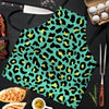 Green Leopard Men's Apron-grizzshop