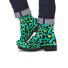 Green Leopard Men's Boots-grizzshop