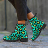 Green Leopard Men's Boots-grizzshop