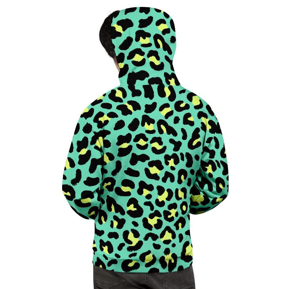 Green Leopard Men's Hoodie-grizzshop