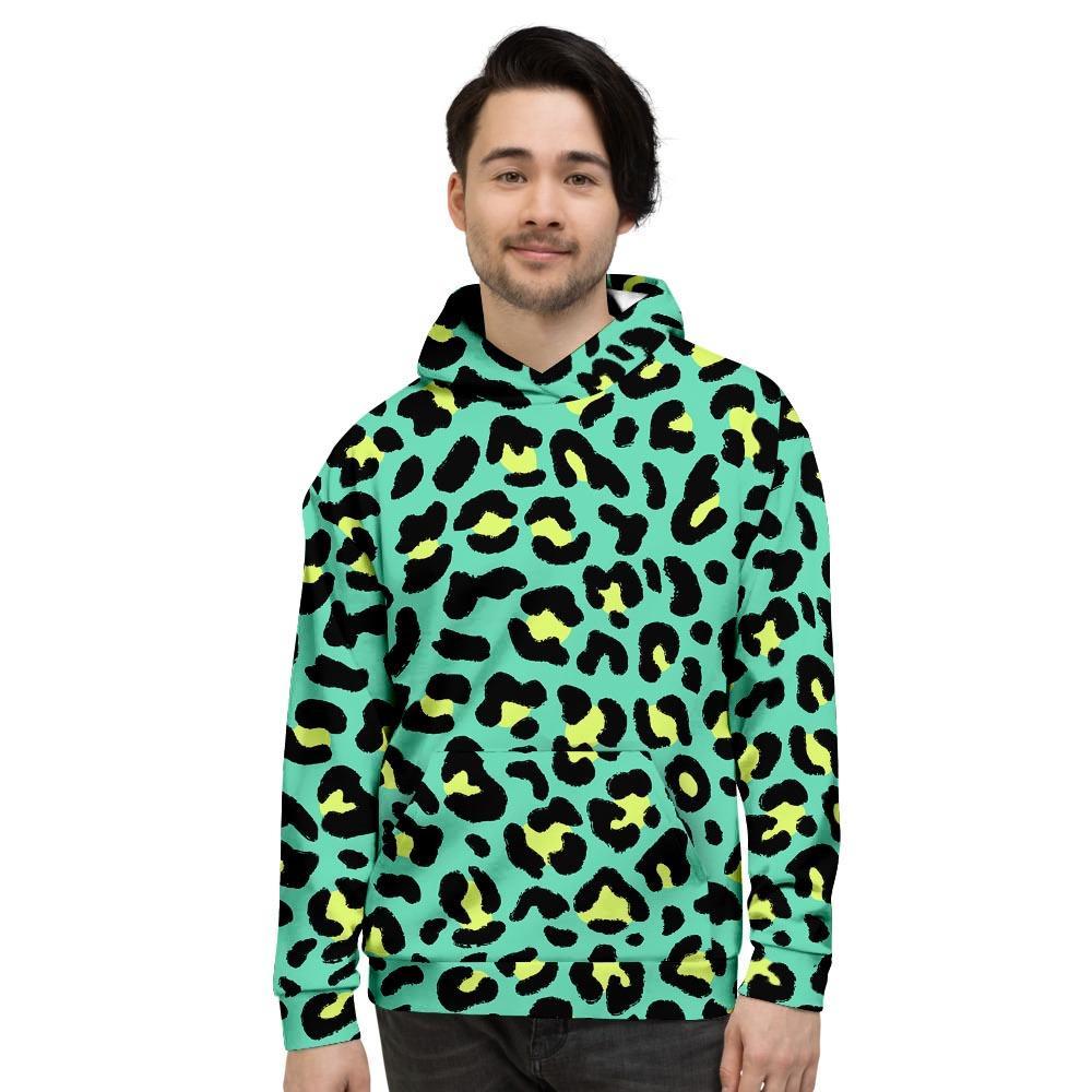 Green Leopard Men's Hoodie-grizzshop