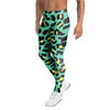 Green Leopard Men's Leggings-grizzshop