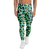 Green Leopard Men's Leggings-grizzshop