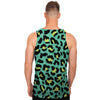 Green Leopard Men's Tank Tops-grizzshop