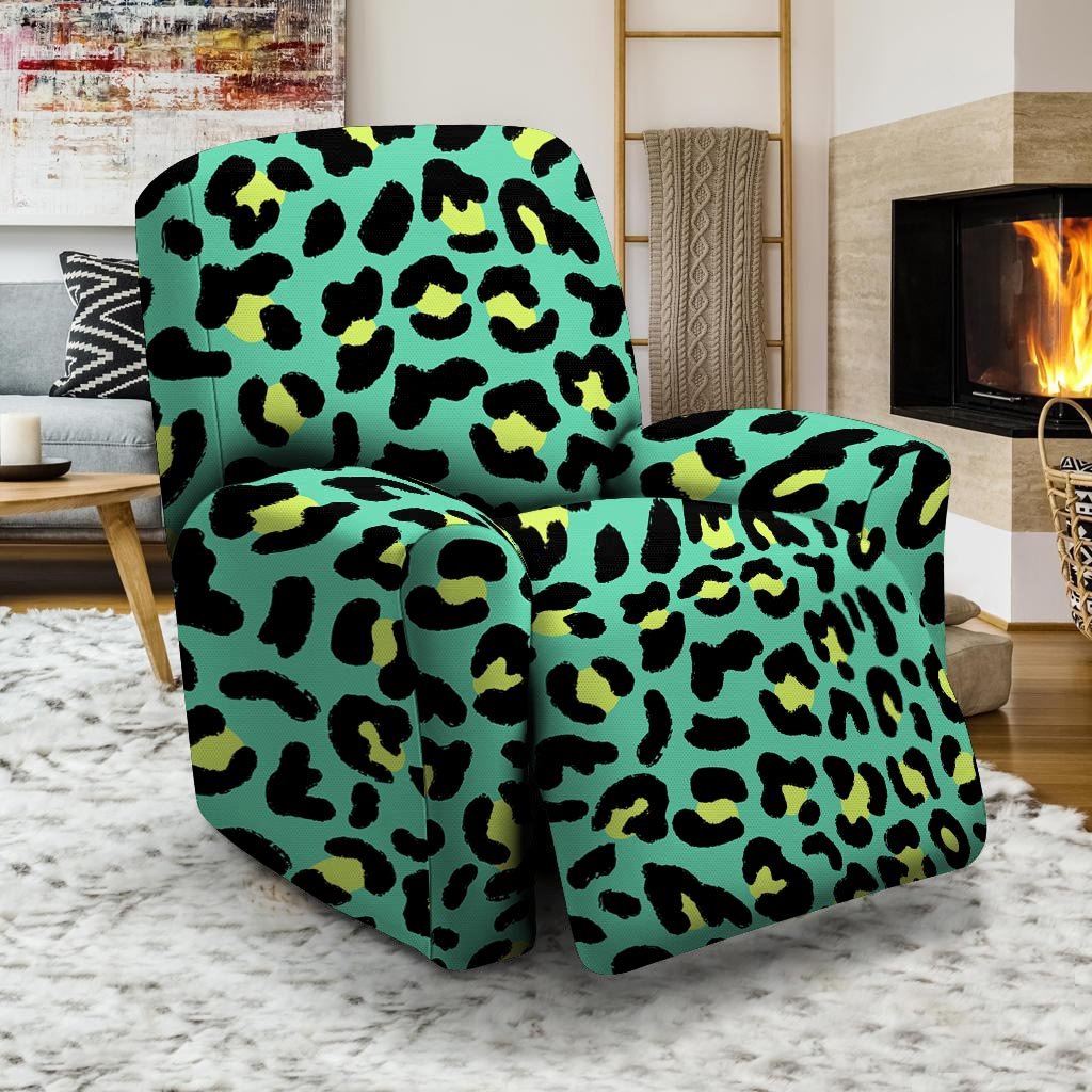 Green Leopard Recliner Cover-grizzshop