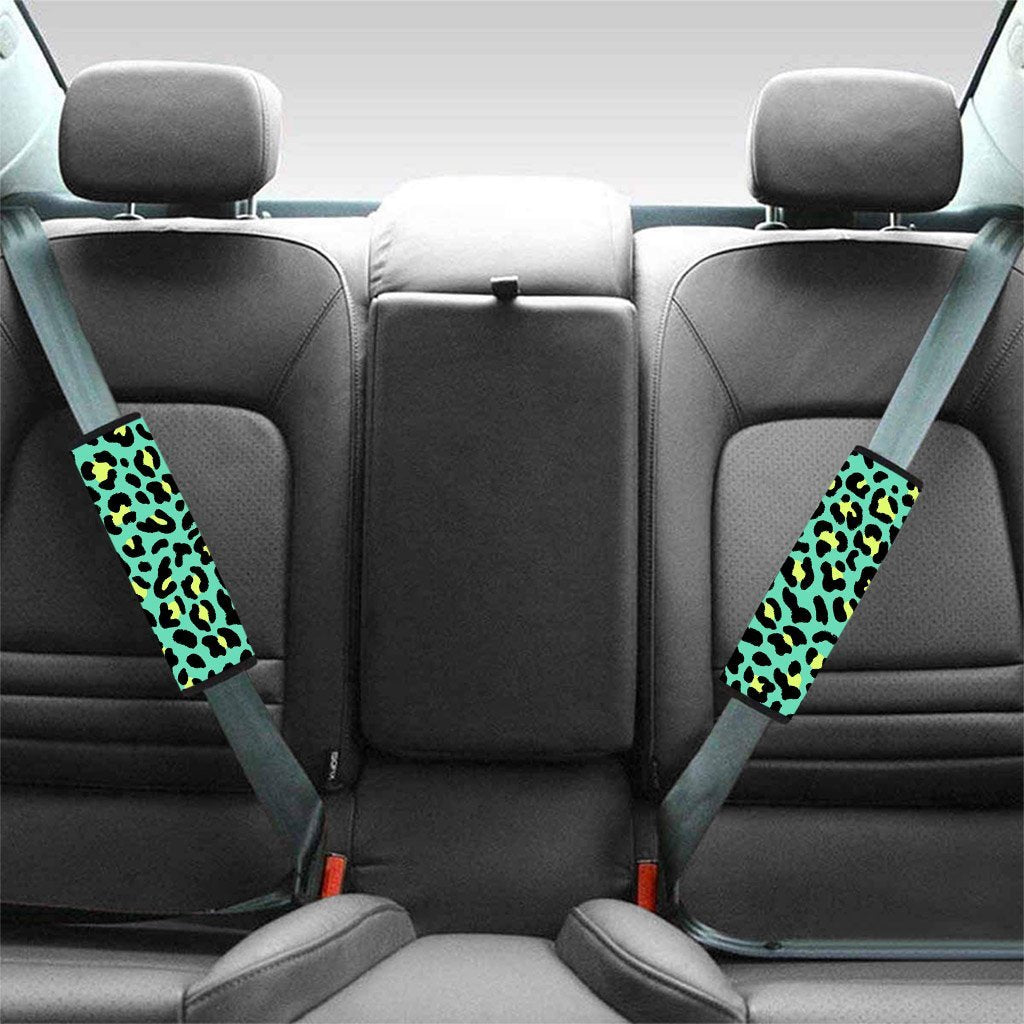 Green Leopard Seat Belt Cover-grizzshop