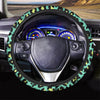 Green Leopard Steering Wheel Cover-grizzshop