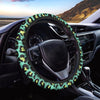 Green Leopard Steering Wheel Cover-grizzshop