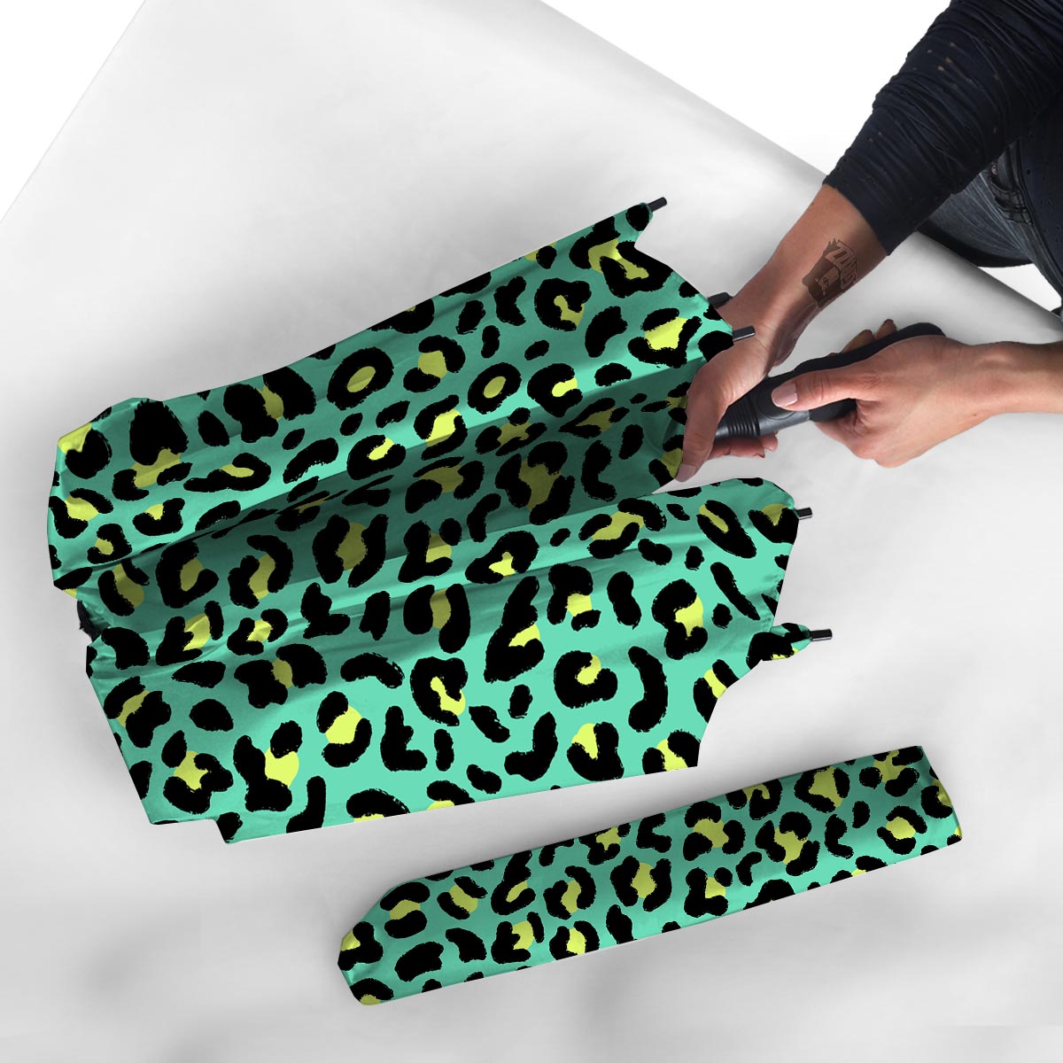 Green Leopard Umbrella-grizzshop