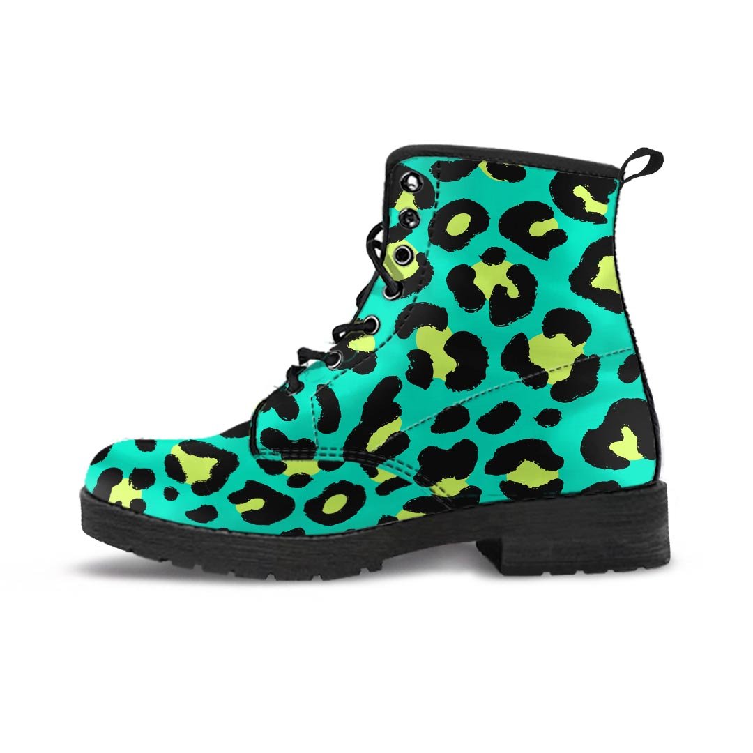 Green Leopard Women's Boots-grizzshop