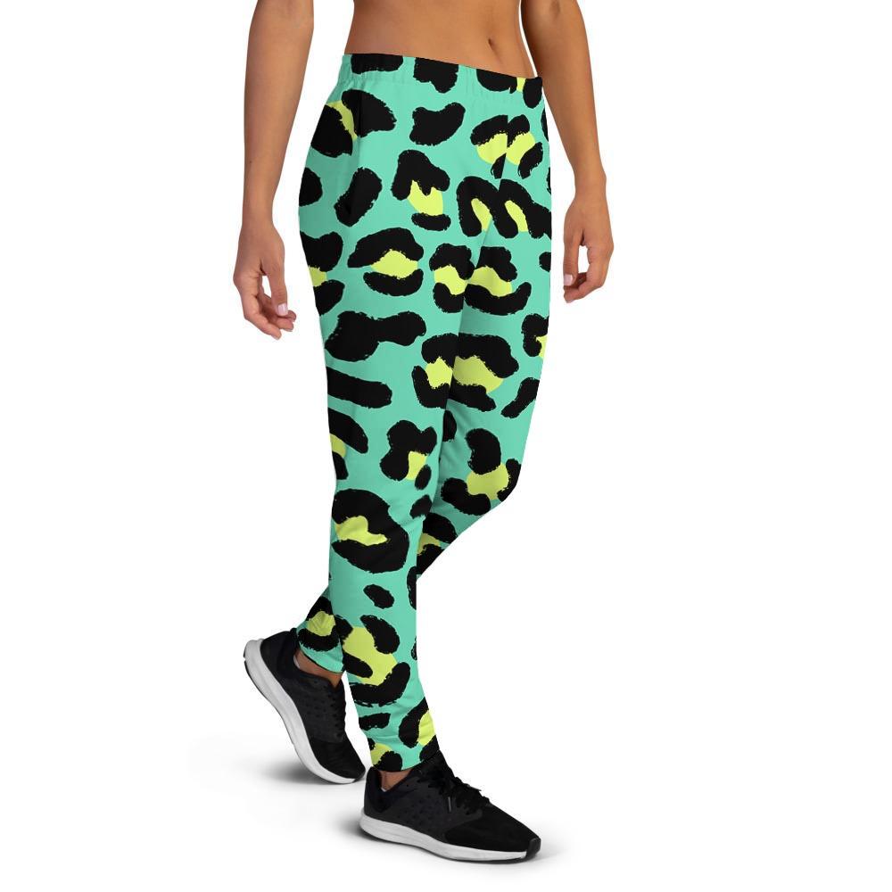 Green Leopard Women's Joggers-grizzshop