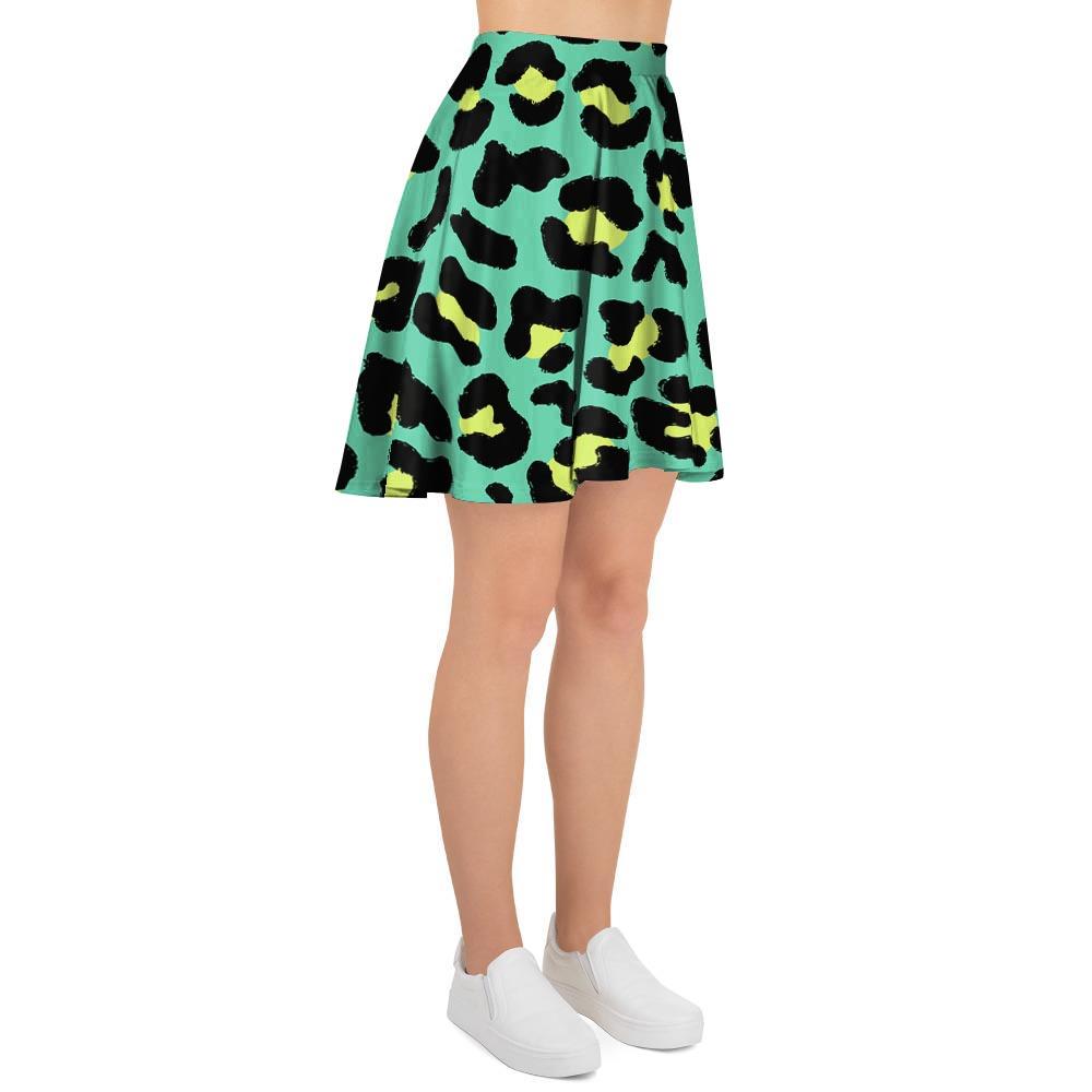 Green Leopard Women's Skirt-grizzshop