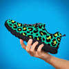 Green Leopard Women's Sneakers-grizzshop