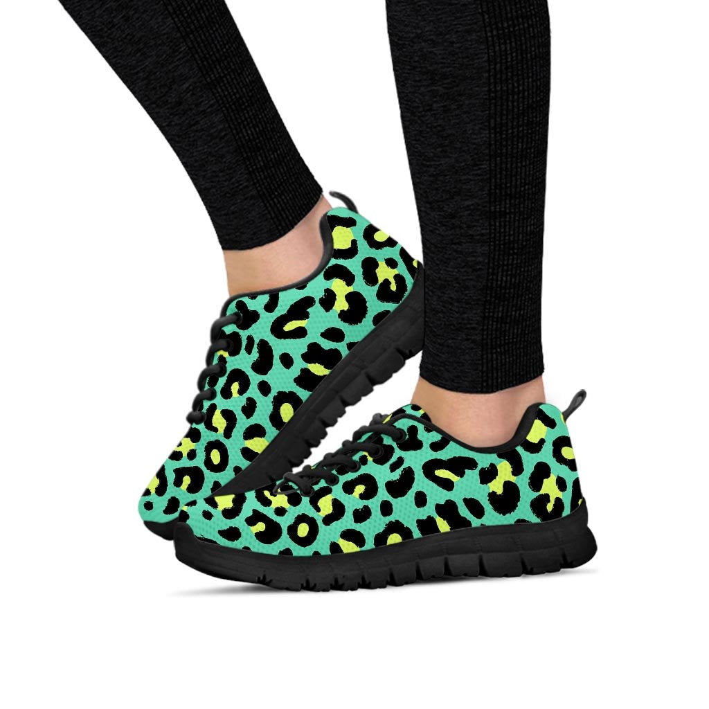 Green Leopard Women's Sneakers-grizzshop