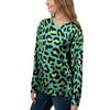 Green Leopard Women's Sweatshirt-grizzshop