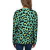 Green Leopard Women's Sweatshirt-grizzshop