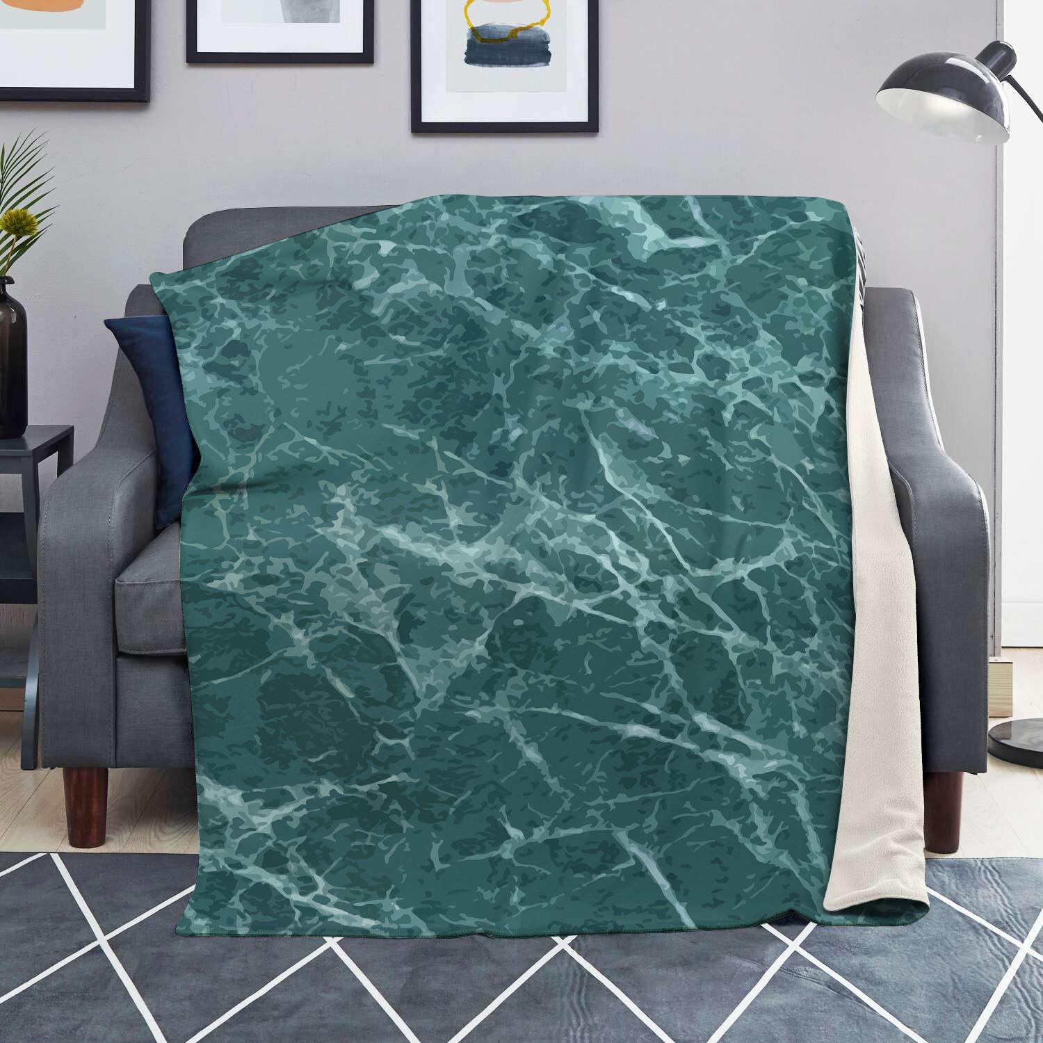 Green Malachite Marble Blanket-grizzshop