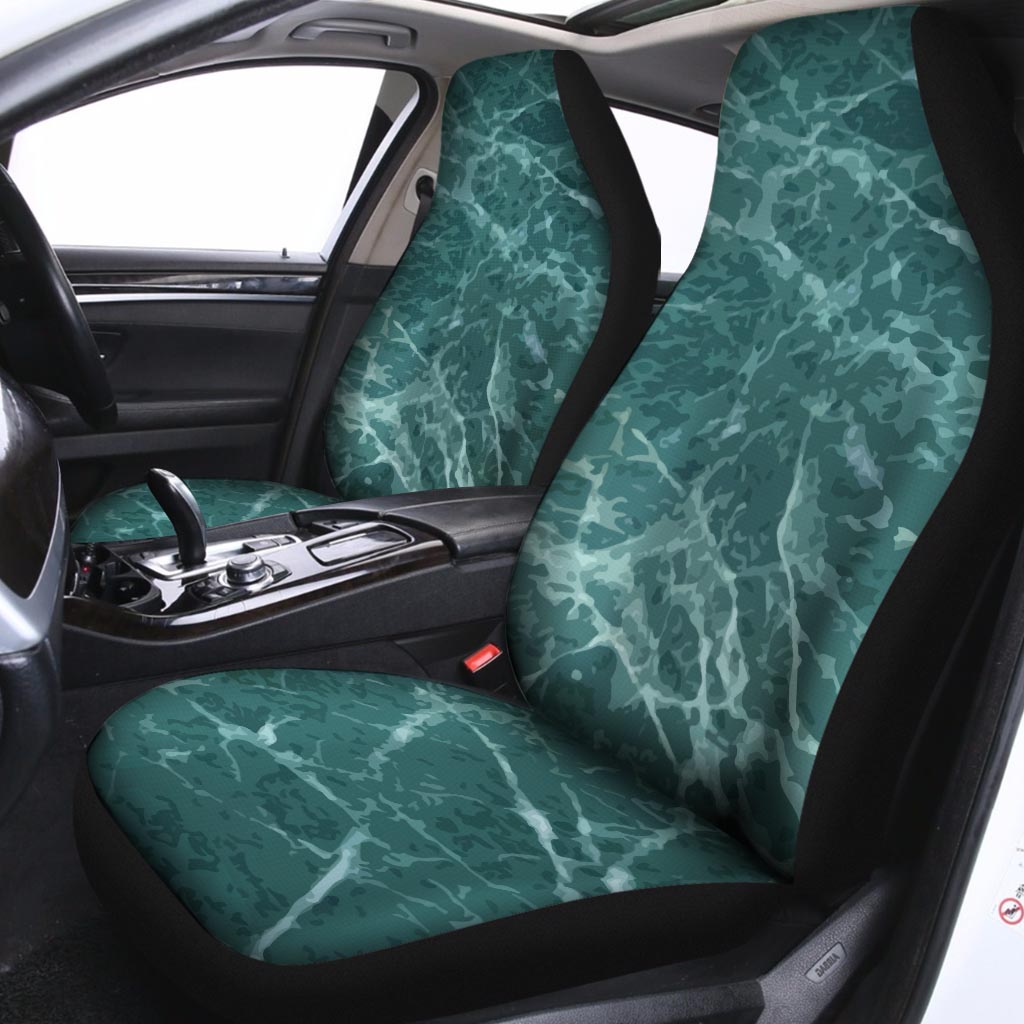 Green Malachite Marble Car Seat Covers-grizzshop