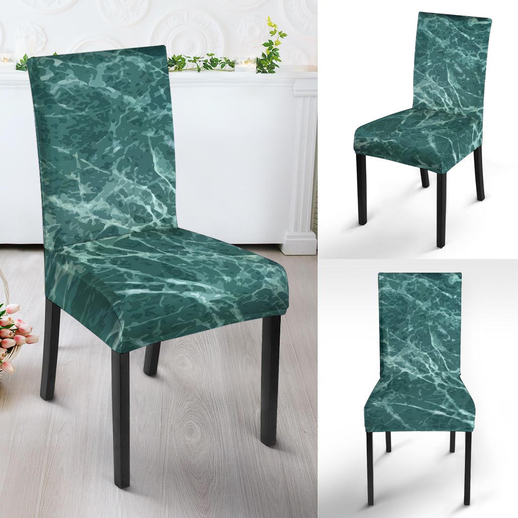 Green Malachite Marble Chair Cover-grizzshop