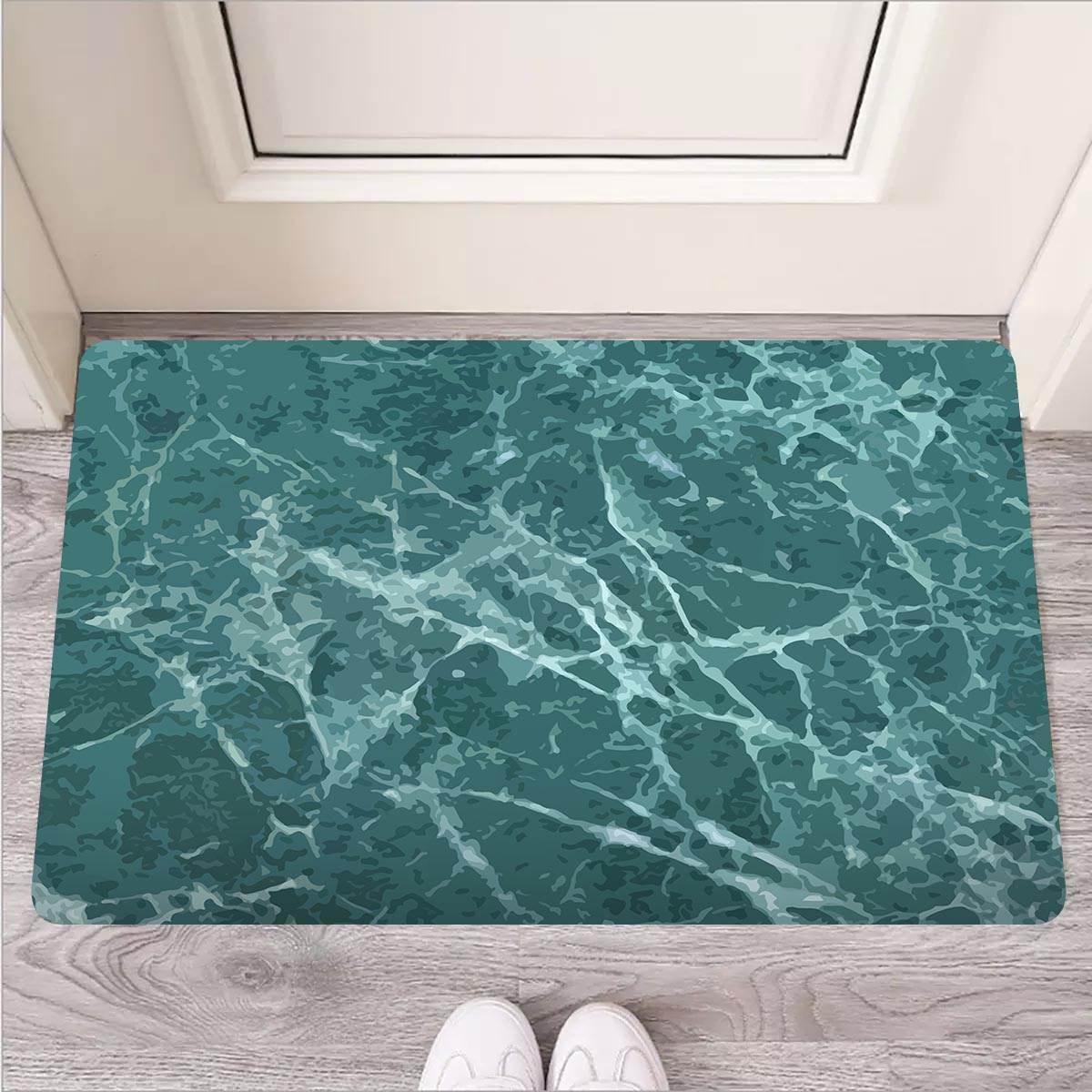 Green Malachite Marble Door Mat-grizzshop