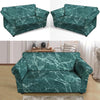 Green Malachite Marble Loveseat Cover-grizzshop