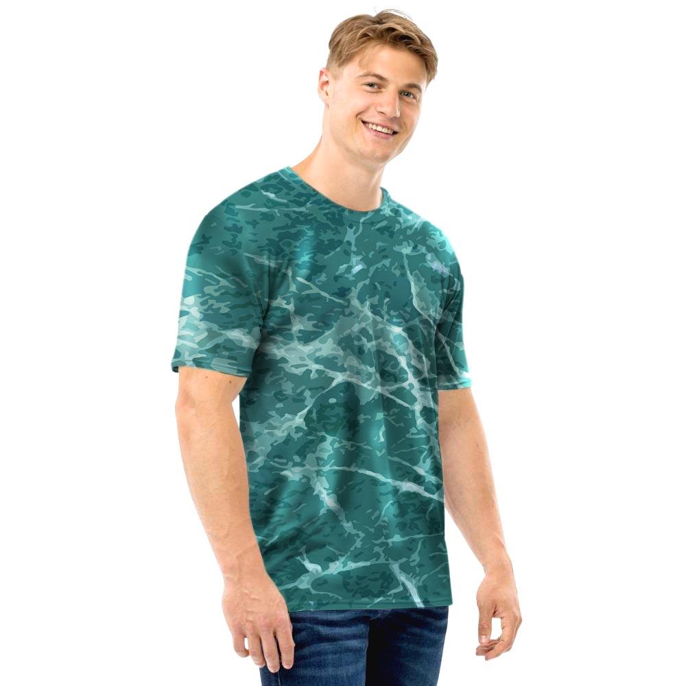 Green Malachite Marble Men T Shirt-grizzshop