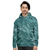 Green Malachite Marble Men's Hoodie-grizzshop