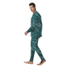 Green Malachite Marble Men's Pajamas-grizzshop