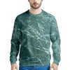 Green Malachite Marble Men's Sweatshirt-grizzshop