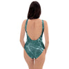 Green Malachite Marble One Piece Swimsuite-grizzshop