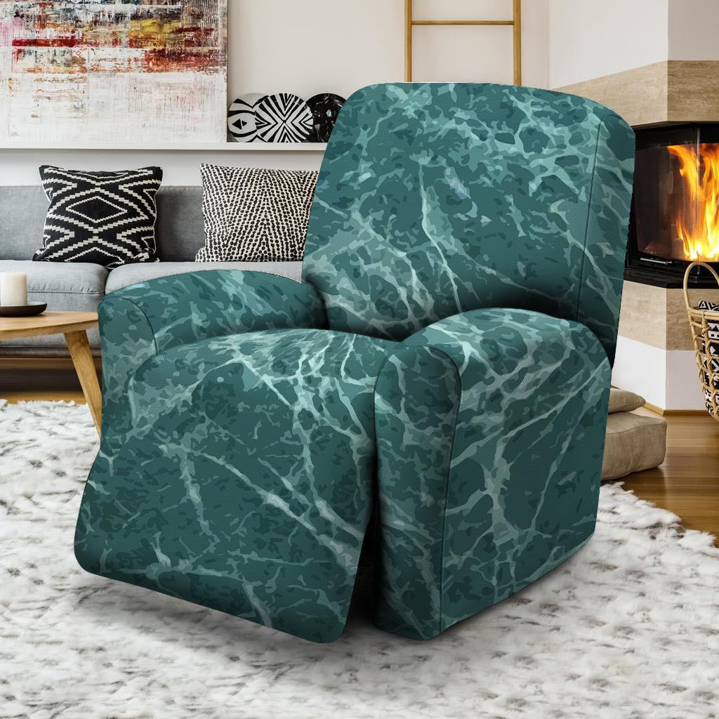 Green Malachite Marble Recliner Cover-grizzshop