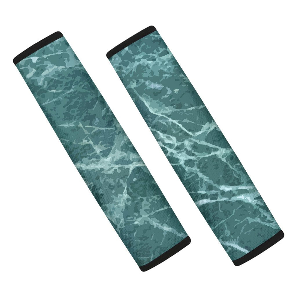 Green Malachite Marble Seat Belt Cover-grizzshop