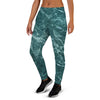 Green Malachite Marble Women's Joggers-grizzshop