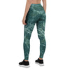 Green Malachite Marble Women's Leggings-grizzshop