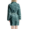 Green Malachite Marble Women's Robe-grizzshop