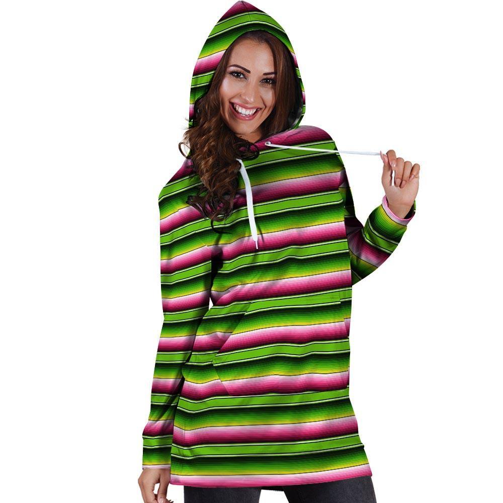 Green Mexican Baja Hoodie Dress-grizzshop