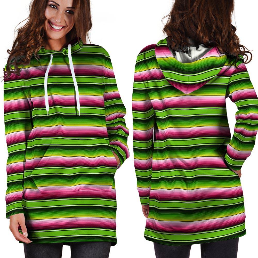 Green Mexican Baja Hoodie Dress-grizzshop