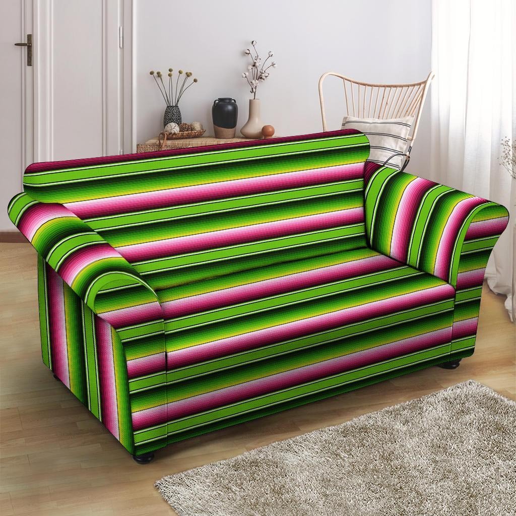 Green Mexican Baja Loveseat Cover-grizzshop