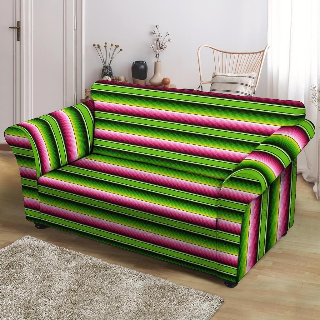 Green Mexican Baja Loveseat Cover-grizzshop