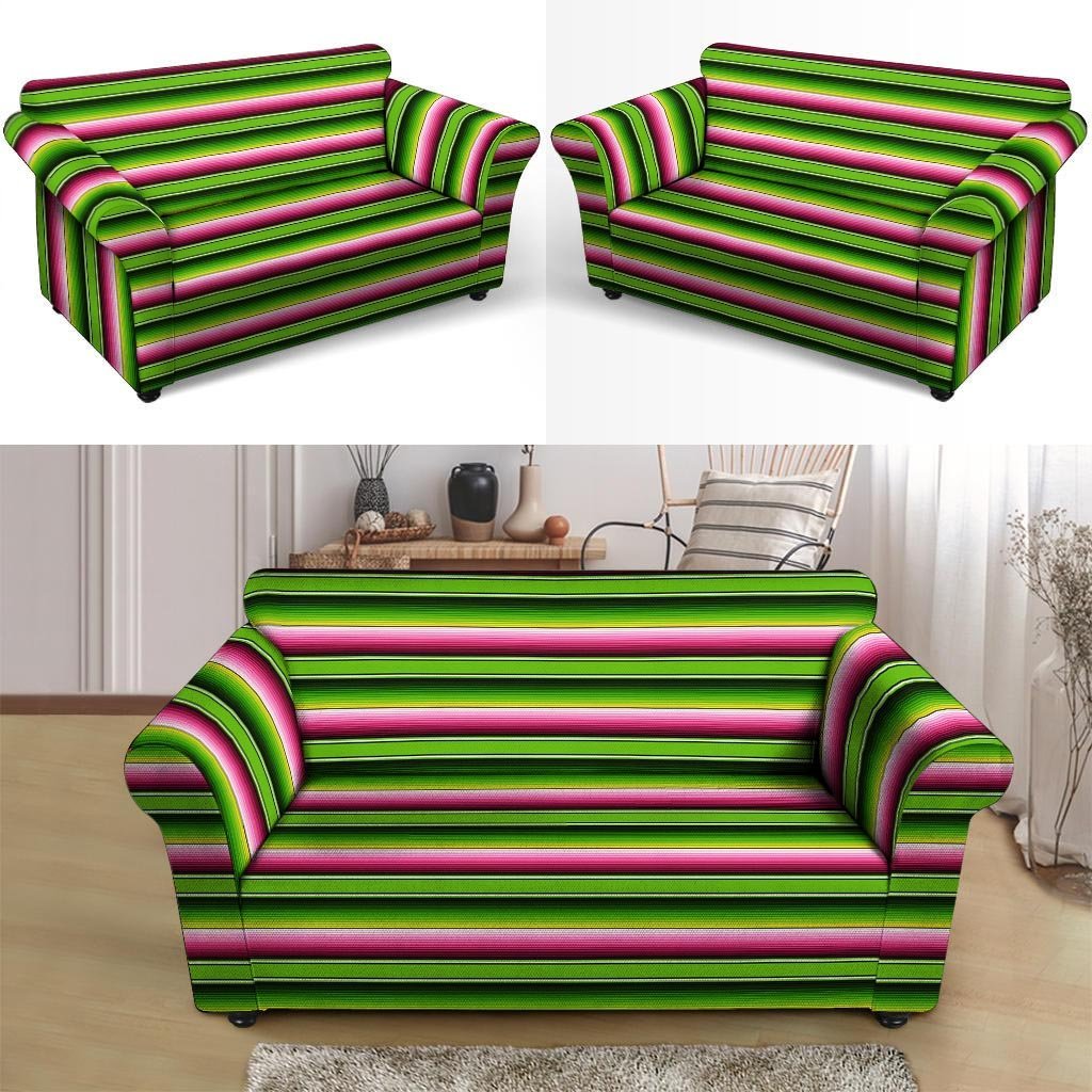 Green Mexican Baja Loveseat Cover-grizzshop