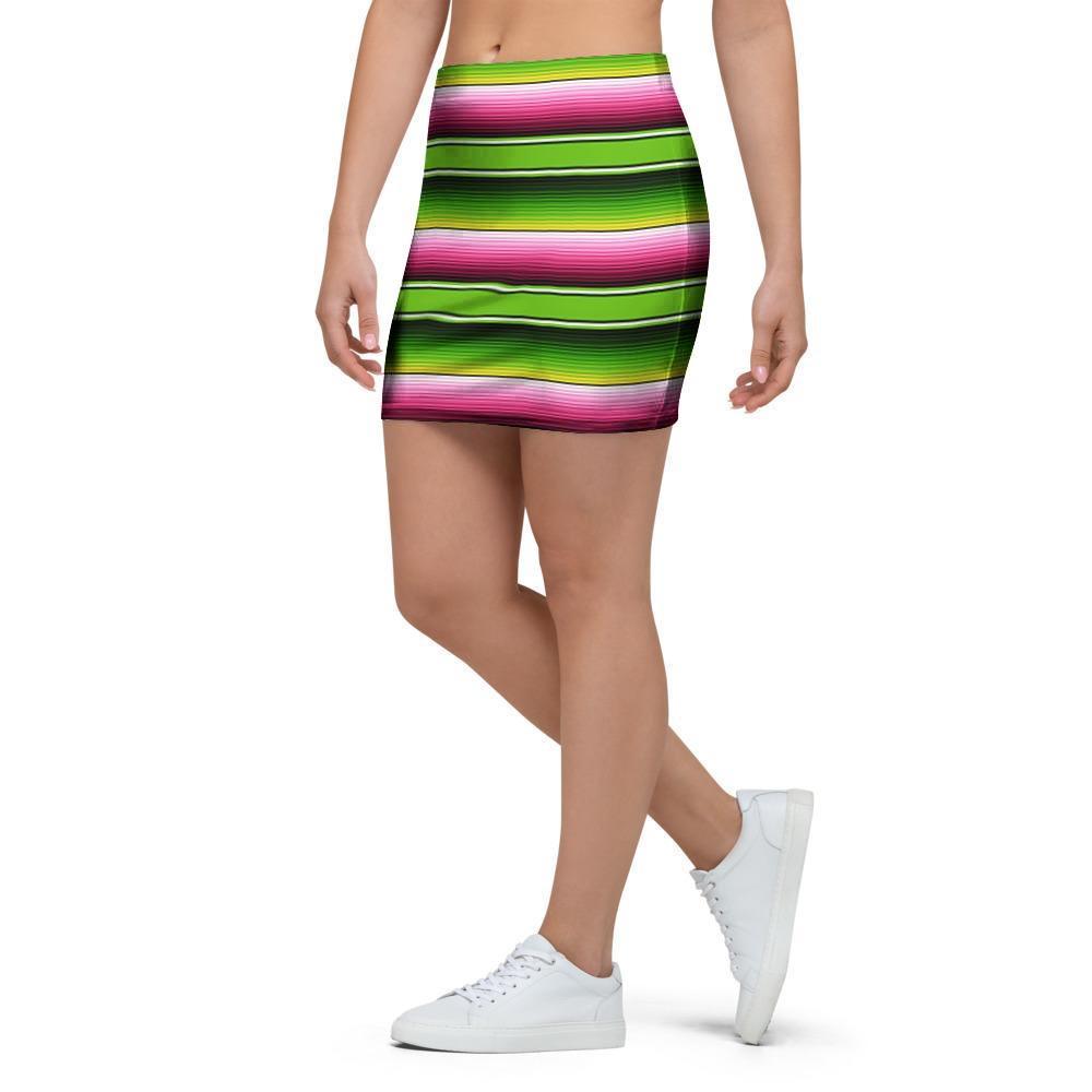 Green Mexican Baja Mini Skirt-grizzshop