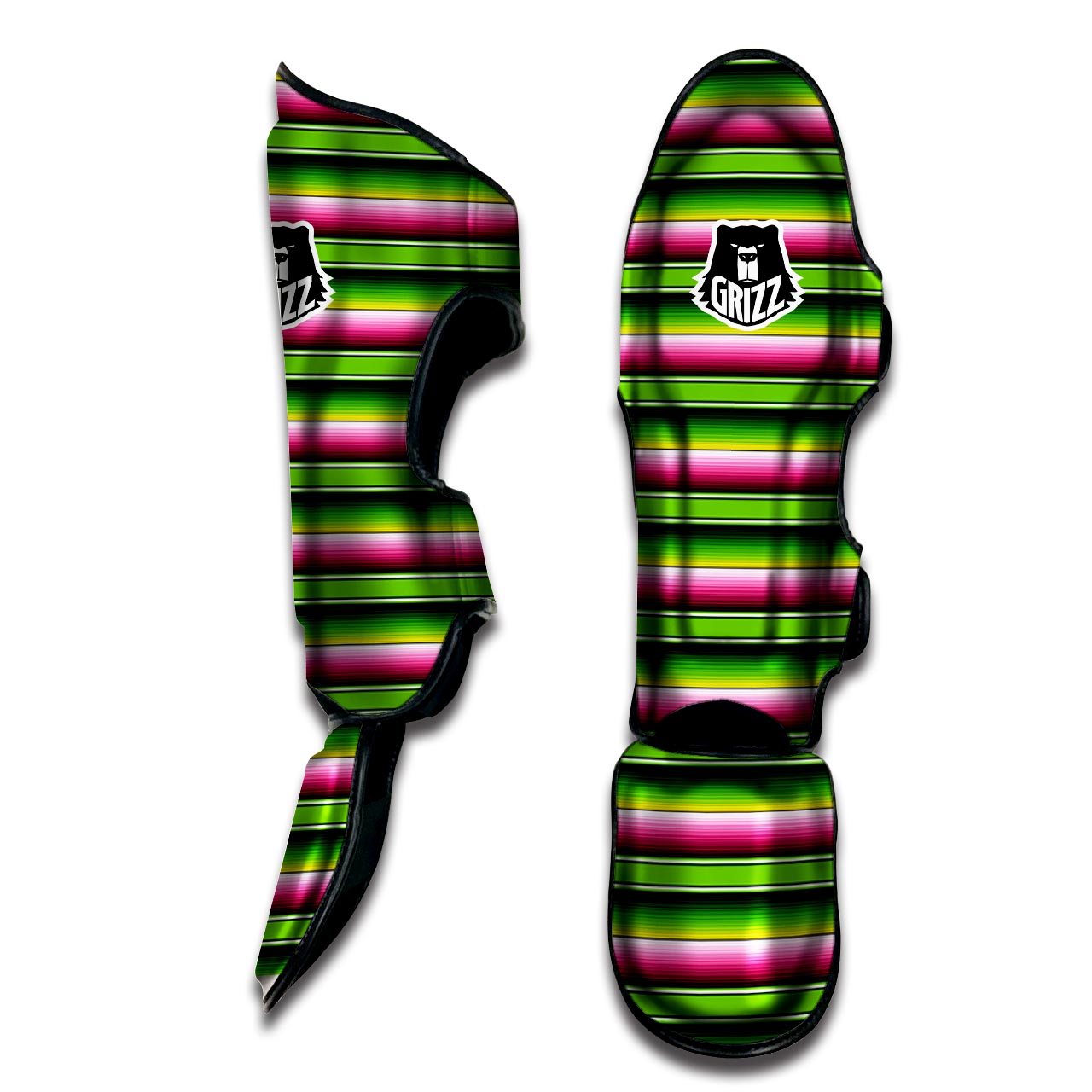 Green Mexican Baja Muay Thai Shin Guard-grizzshop