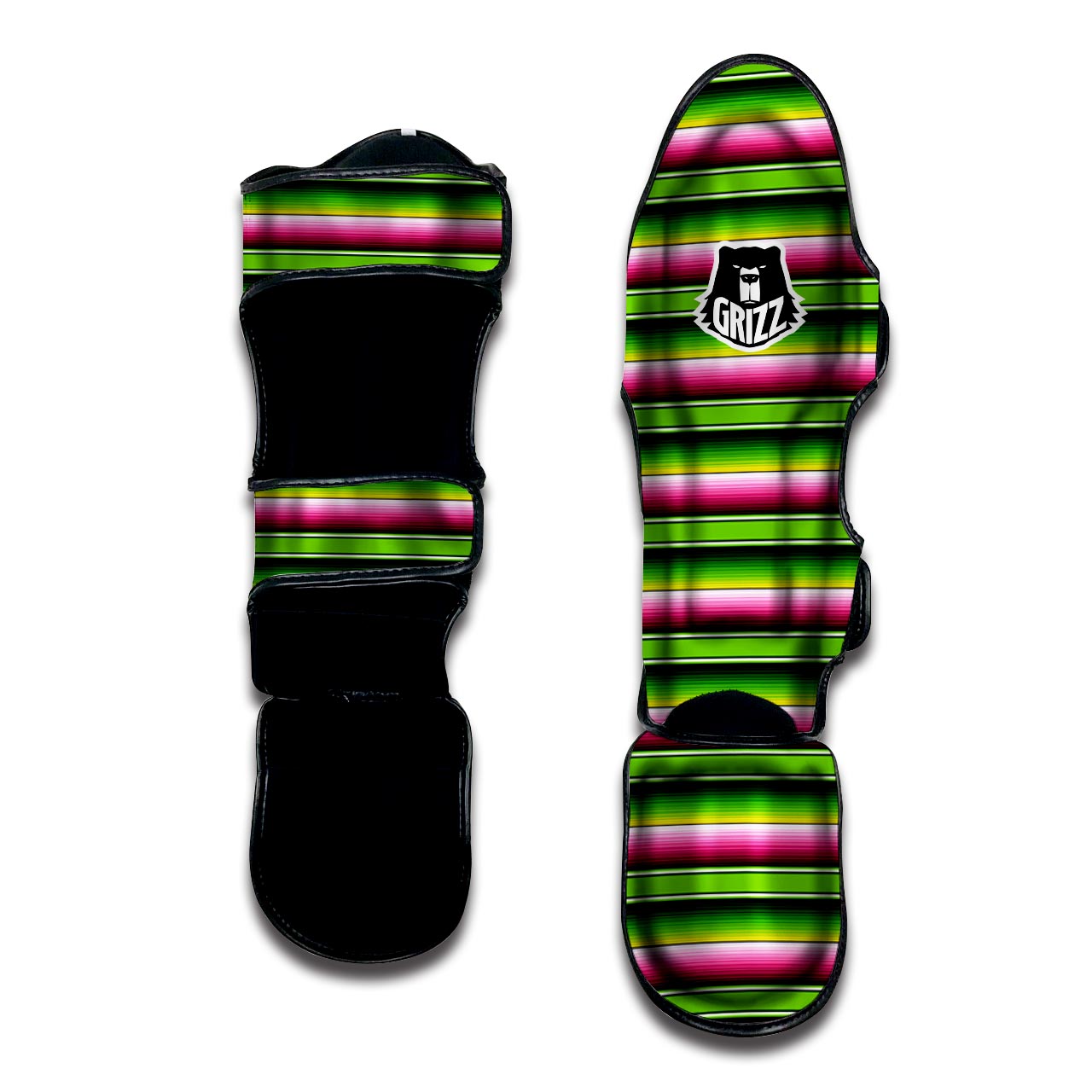 Green Mexican Baja Muay Thai Shin Guard-grizzshop