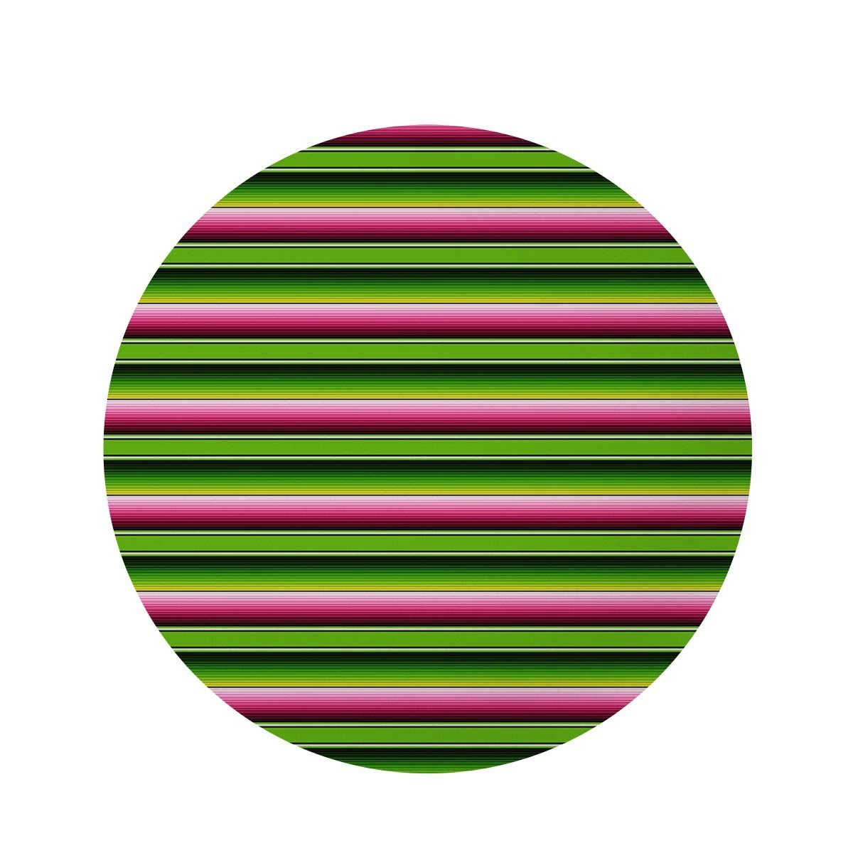 Green Mexican Baja Round Rug-grizzshop