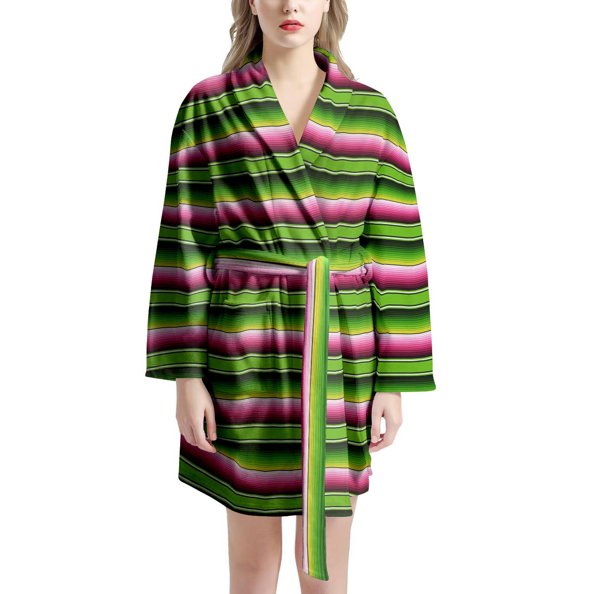 Green Mexican Baja Women's Robe-grizzshop