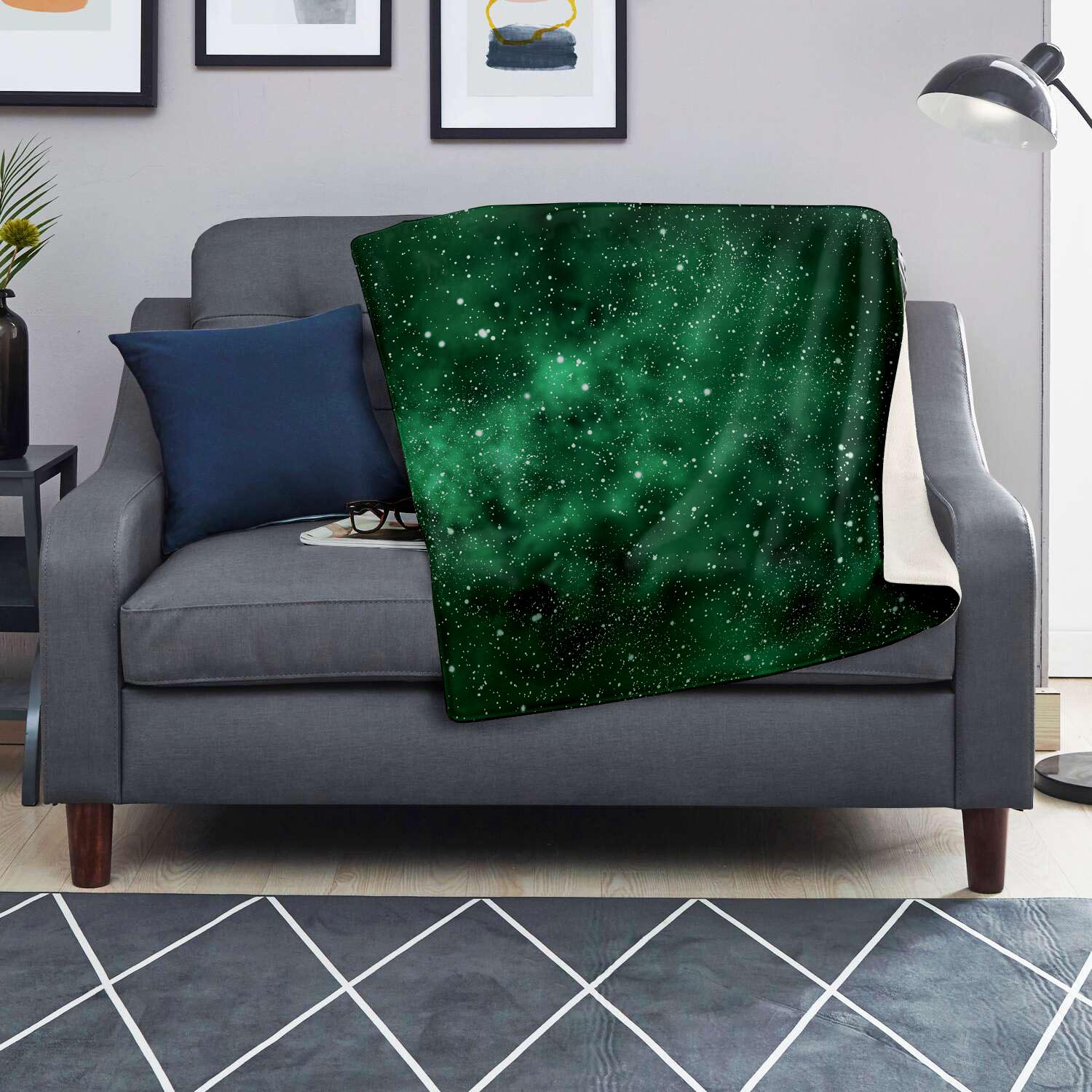 Green Nebula Galaxy Blanket-grizzshop