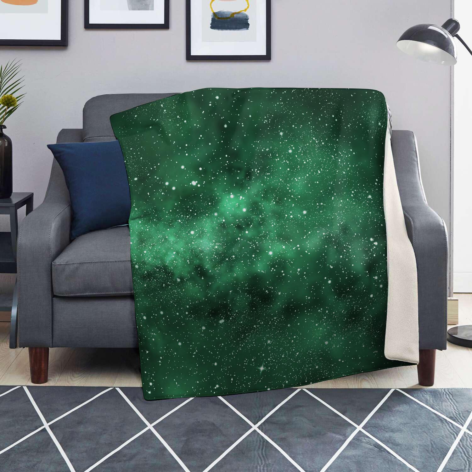 Green Nebula Galaxy Blanket-grizzshop