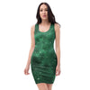 Green Nebula Galaxy Bodycon Dress-grizzshop