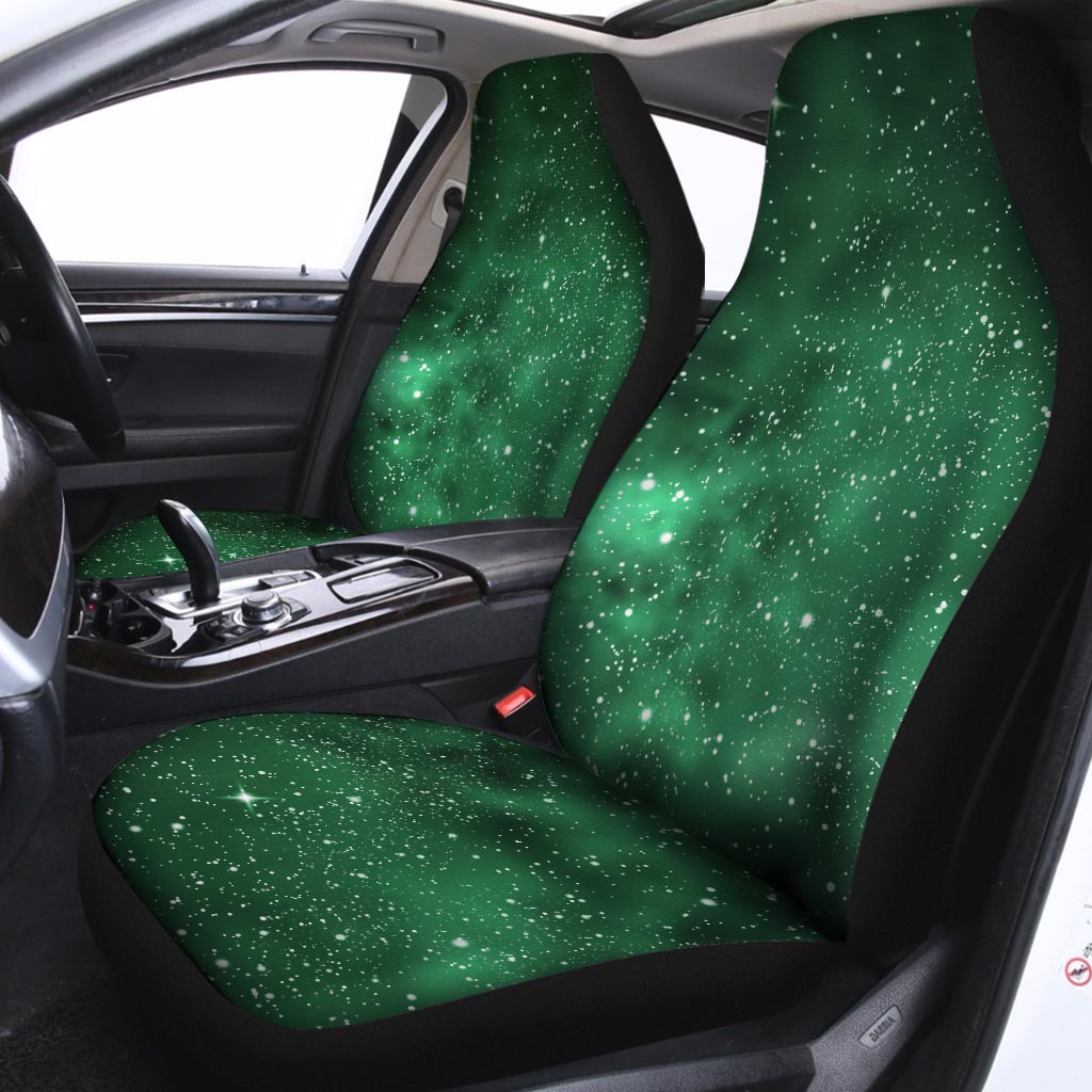 Green Nebula Galaxy Car Seat Covers-grizzshop