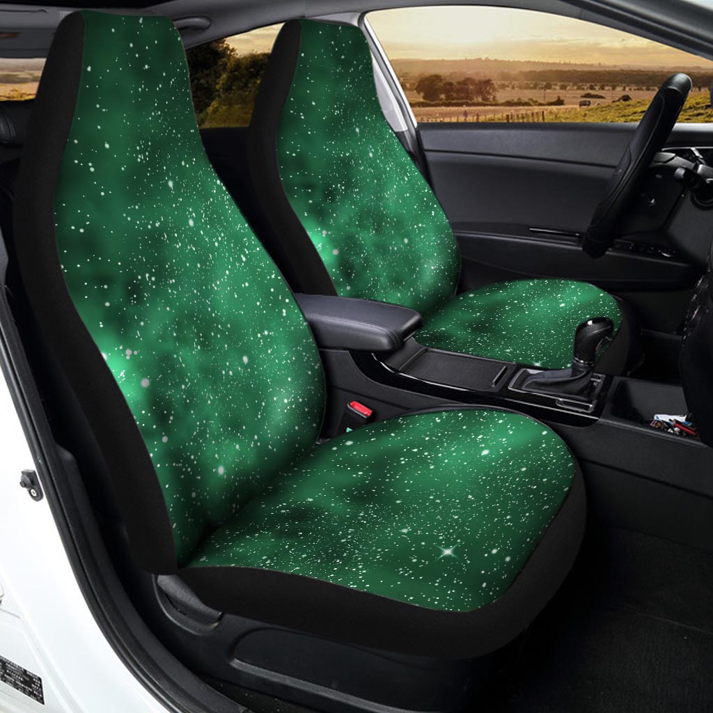 Green Nebula Galaxy Car Seat Covers-grizzshop